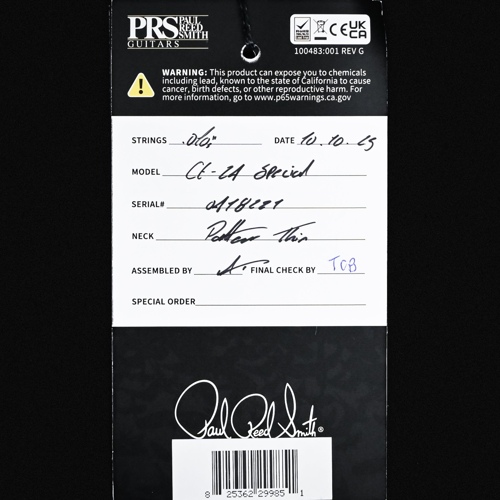 PRS CE 24 Special Electric Guitar- Custom Color 2025 (0418221)
