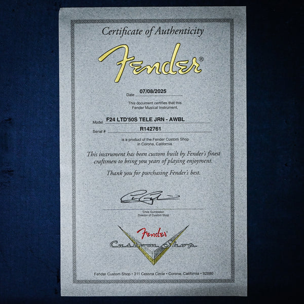 Fender Custom Shop Limited Edition 50's Telecaster Journeyman- Aged White Blonde 2025 (R142761)