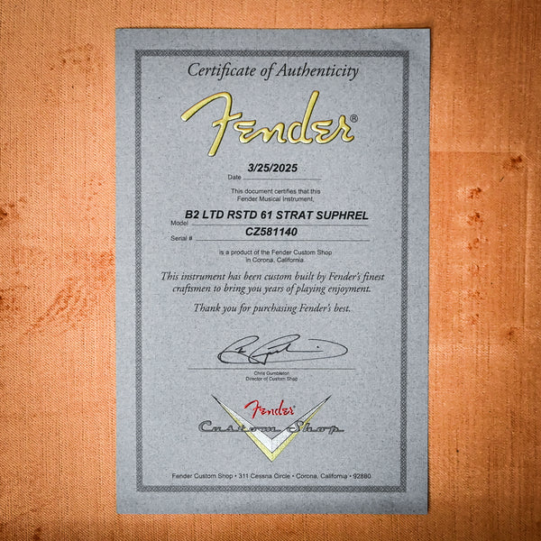 Fender Custom Shop Limited Edition Roasted '61 Stratocaster Super Heavy Relic- Aged Black/ 3 Color Sunburst 2024 (CZ581140)