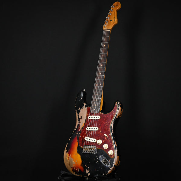 Fender Custom Shop Limited Edition Roasted '61 Stratocaster Super Heavy Relic- Aged Black/ 3 Color Sunburst 2024 (CZ581140)