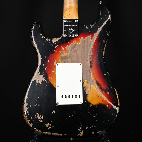 Fender Custom Shop Limited Edition Roasted '61 Stratocaster Super Heavy Relic- Aged Black/ 3 Color Sunburst 2024 (CZ581140)