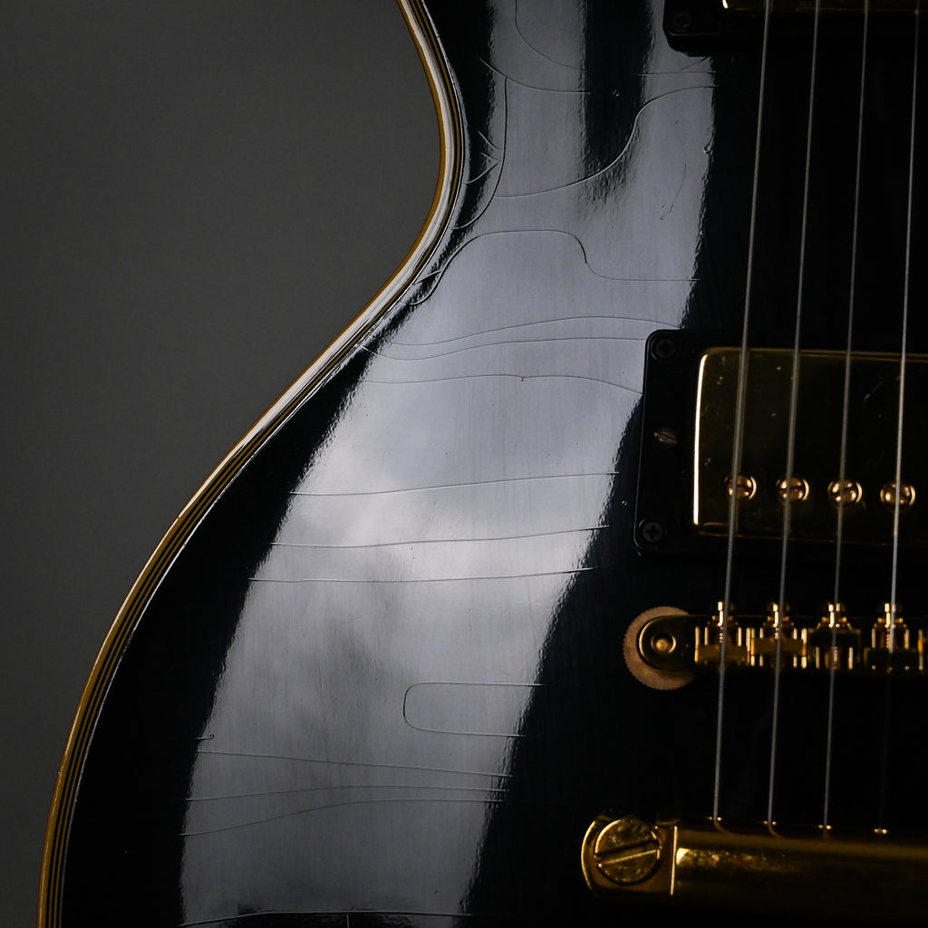 Gibson Custom 1968 Les Paul Custom Reissue w/ Gold Hardware Murphy Lab Ultra Light Aged- Ebony 2026 (602808)