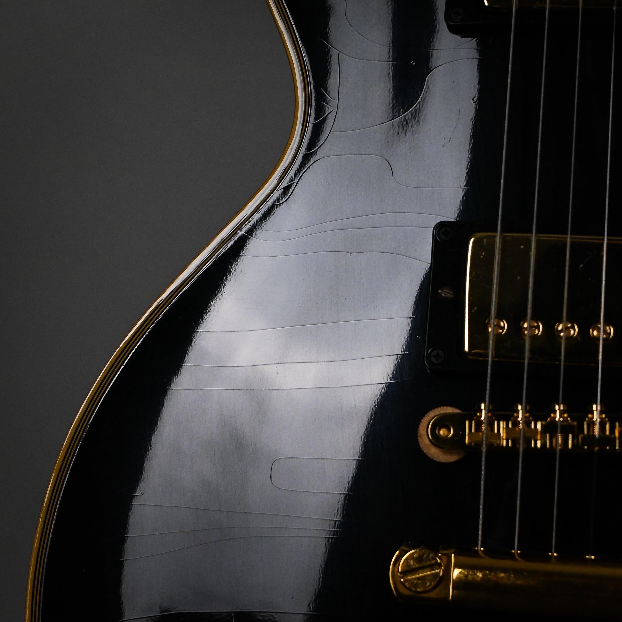 Gibson Custom 1968 Les Paul Custom Reissue w/ Gold Hardware Murphy Lab Ultra Light Aged- Ebony 2026 (602808)