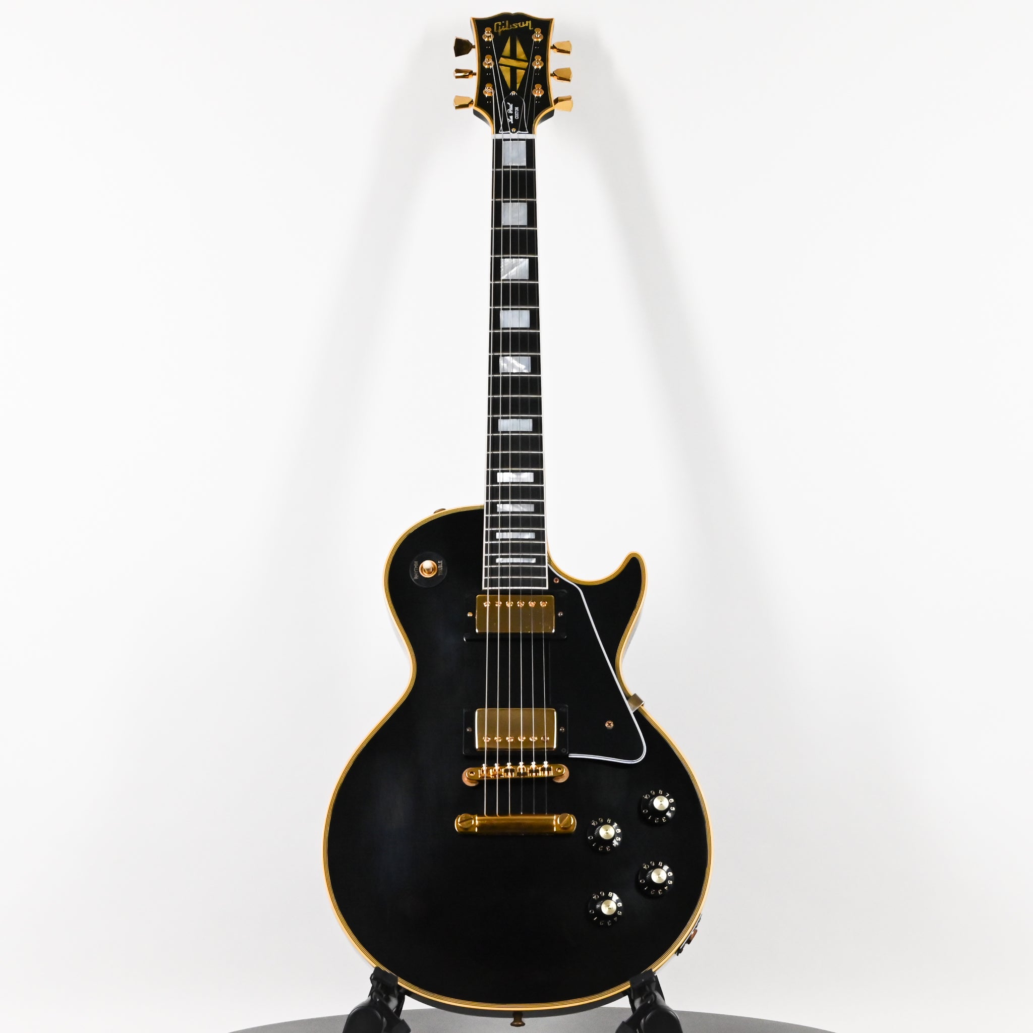 Gibson Custom 1968 Les Paul Custom Reissue w/ Gold Hardware Murphy Lab Ultra Light Aged- Ebony 2026 (602808)