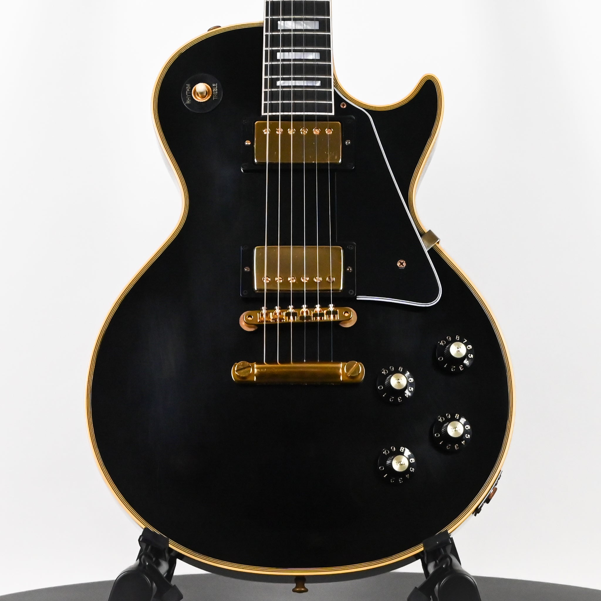 Gibson Custom 1968 Les Paul Custom Reissue w/ Gold Hardware Murphy Lab Ultra Light Aged- Ebony 2026 (602808)