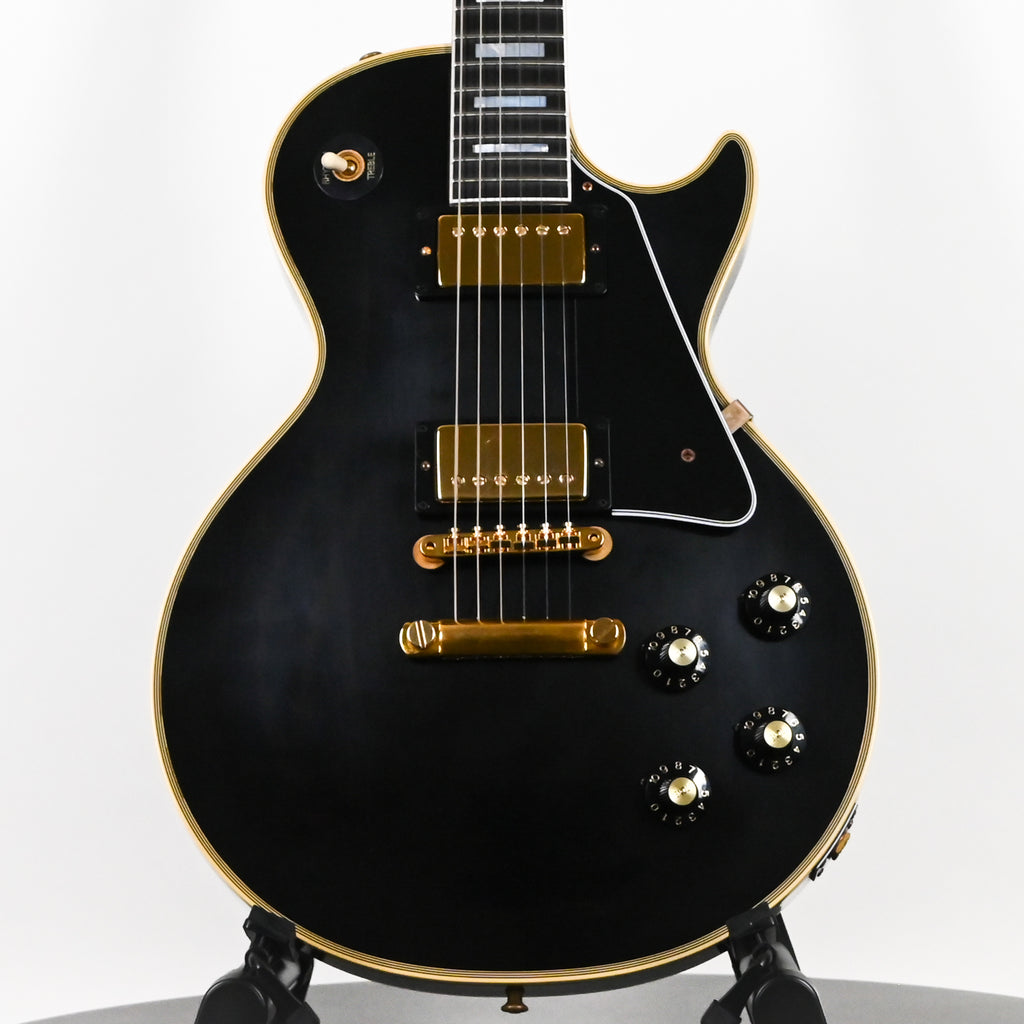 Gibson Custom 1968 Les Paul Custom Reissue w/ Gold Hardware Murphy Lab Ultra Light Aged- Ebony 2026 (604648)