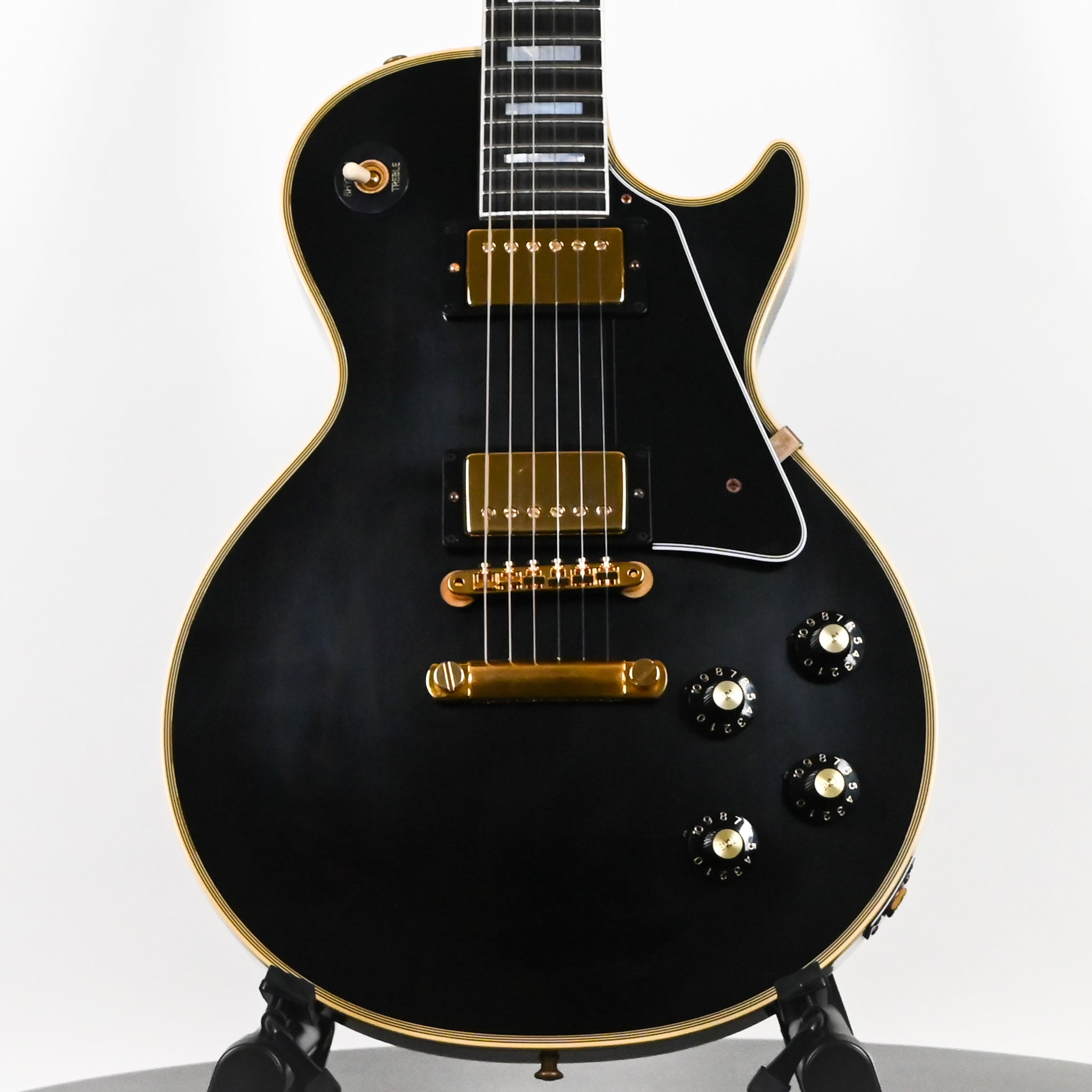 Gibson Custom 1968 Les Paul Custom Reissue w/ Gold Hardware Murphy Lab Ultra Light Aged- Ebony 2026 (604648)
