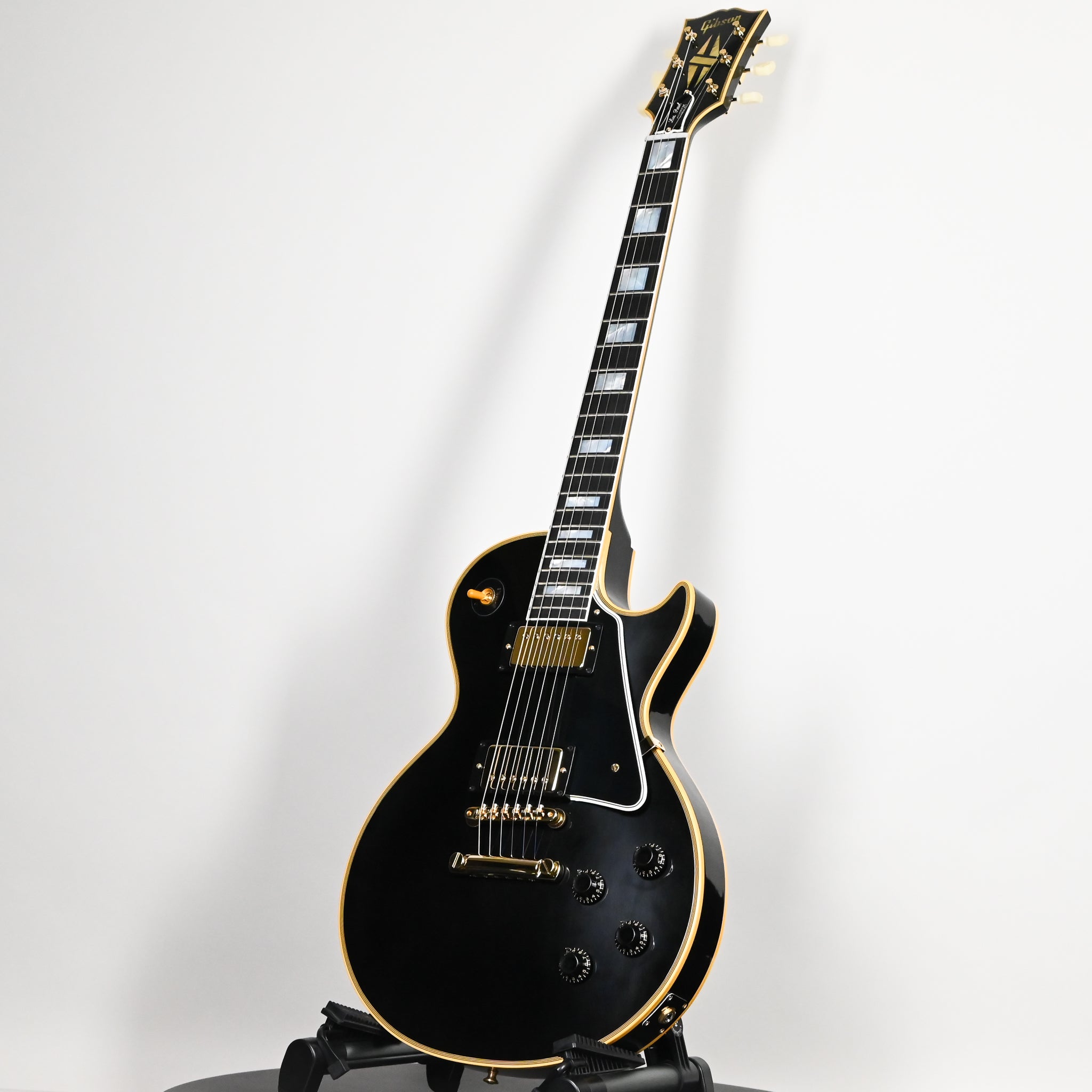 Gibson Custom 1957 Les Paul Custom Reissue w/ Gold Hardware VOS- Ebony 2025 (751936)