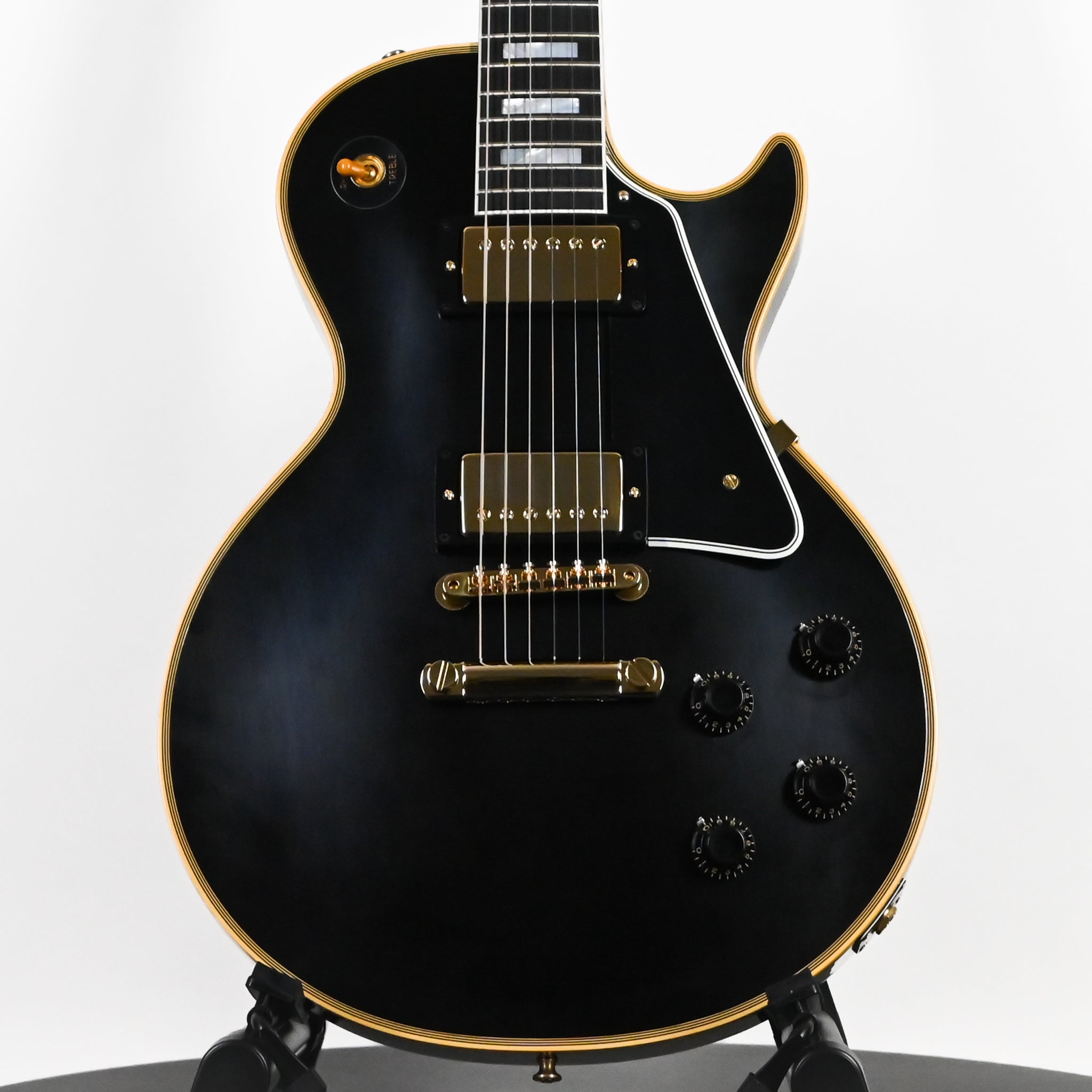 Gibson Custom 1957 Les Paul Custom Reissue w/ Gold Hardware VOS- Ebony 2025 (751936)