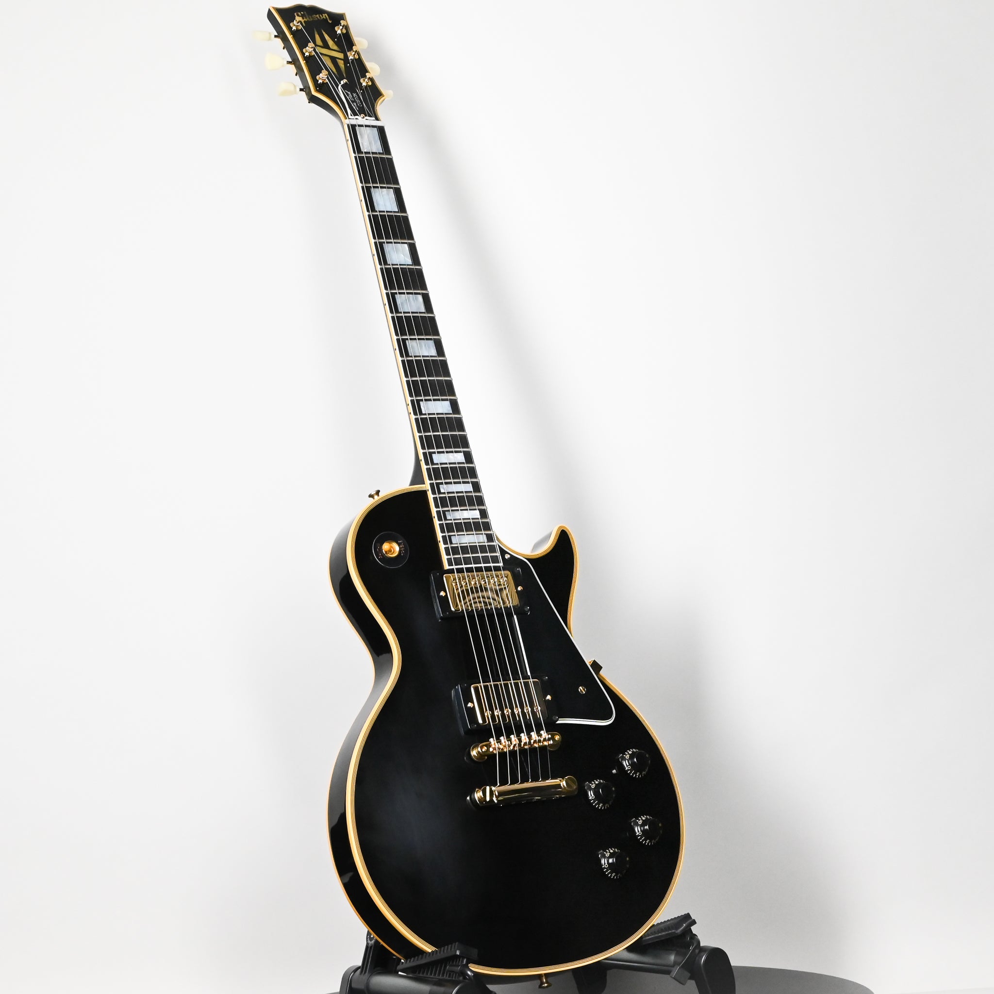 Gibson Custom 1957 Les Paul Custom Reissue w/ Gold Hardware VOS- Ebony 2025 (751936)