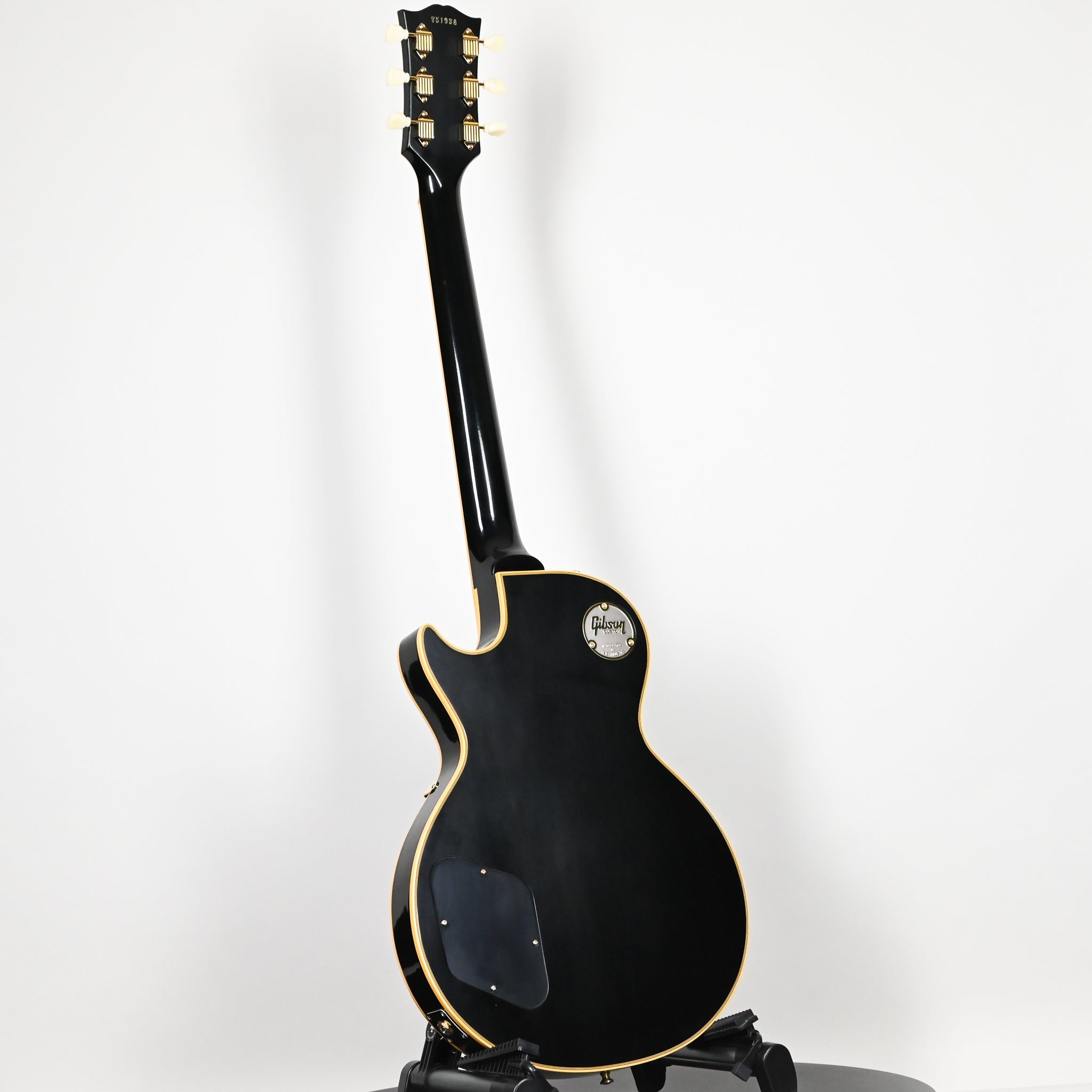 Gibson Custom 1957 Les Paul Custom Reissue w/ Gold Hardware VOS- Ebony 2025 (751936)