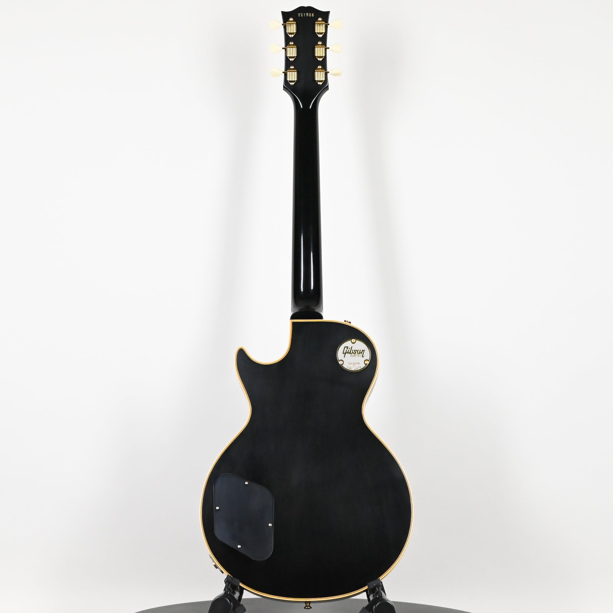 Gibson Custom 1957 Les Paul Custom Reissue w/ Gold Hardware VOS- Ebony 2025 (751936)