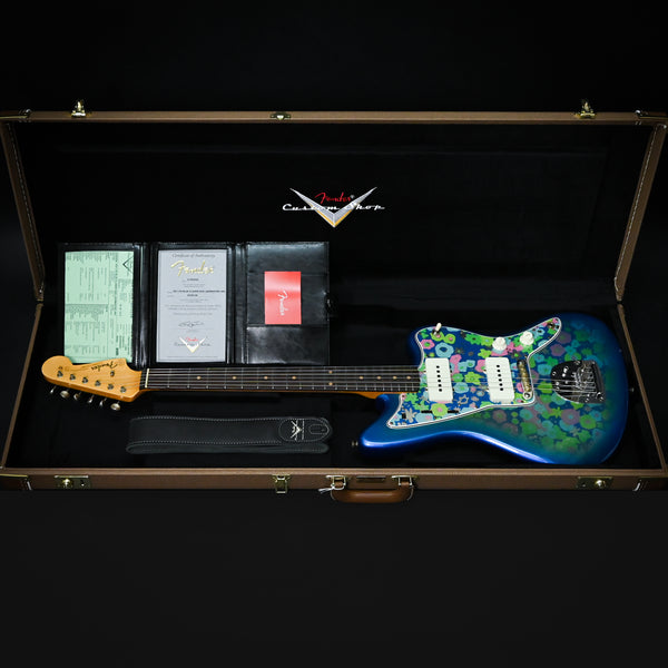 Fender Custom Shop Limited Edition Blue Flower 250K Jazzmaster Journeyman- Age Blue Flower 2025 (CZ585129)