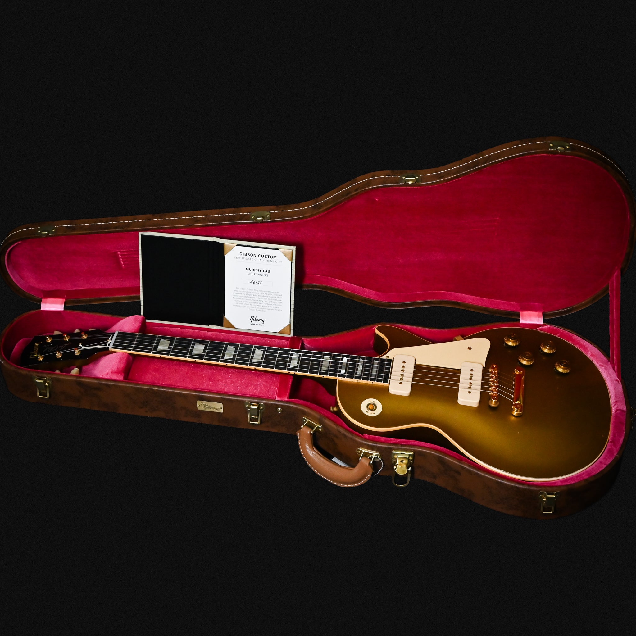 Gibson Custom 1956 Les Paul Standard All Gold Murphy Lab Light Aged- Gold 2026 (66136)