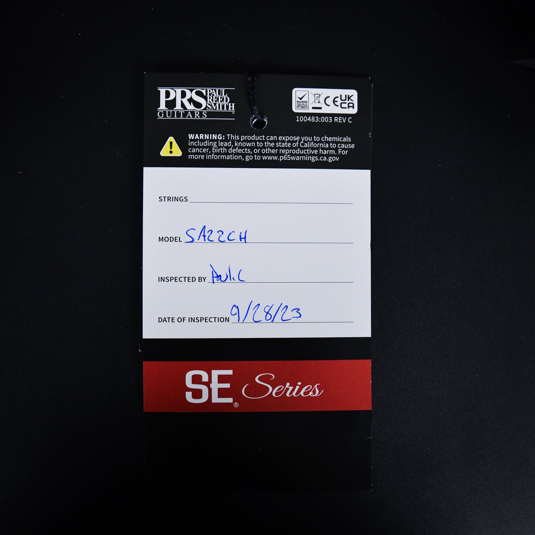 PRS SE Swamp Ash Special Electric Guitar Charcoal (CTIF051821)