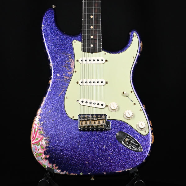 Fender Custom Shop 1962 Stratocaster Heavy Relic Purple Sparkle/ Pink Paisley Josefina Hand Wound Pickups 2024 (R137855)