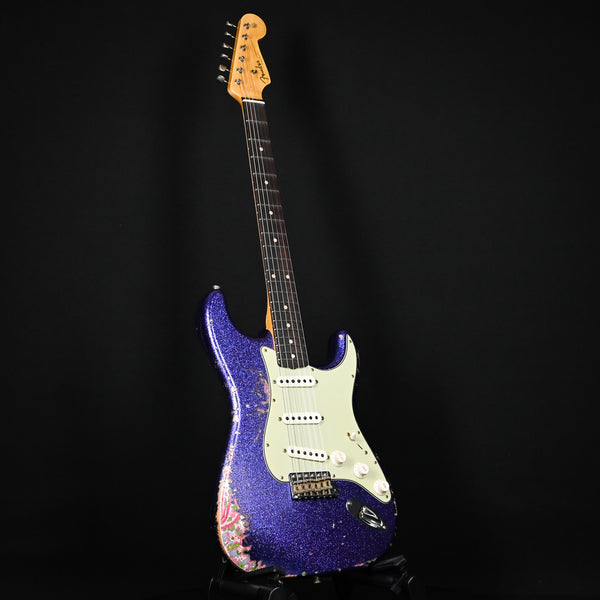 Fender Custom Shop 1962 Stratocaster Heavy Relic Purple Sparkle/ Pink Paisley Josefina Hand Wound Pickups 2024 (R137855)