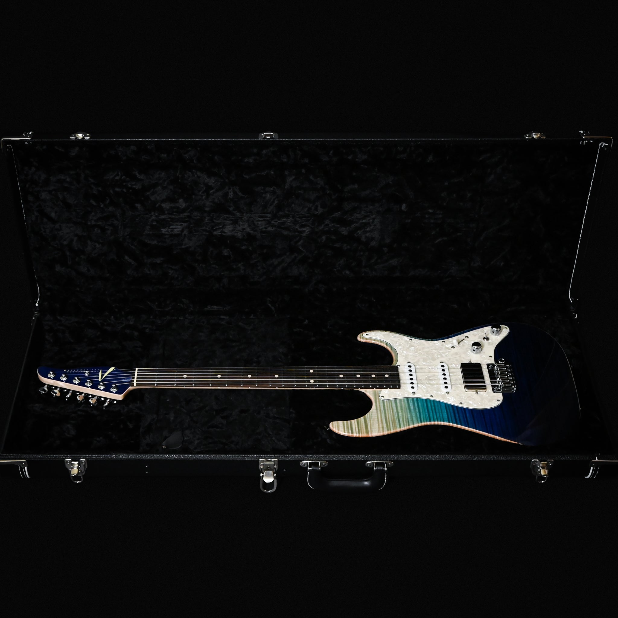 Tom Anderson Custom Drop Top Classic Electric Guitar- Blue Wipeout w/ Binding 2026 (04-30-26P)