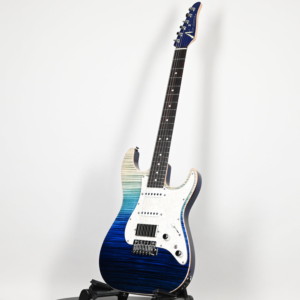 Tom Anderson Custom Drop Top Classic Electric Guitar- Blue Wipeout w/ Binding 2026 (04-30-26P)