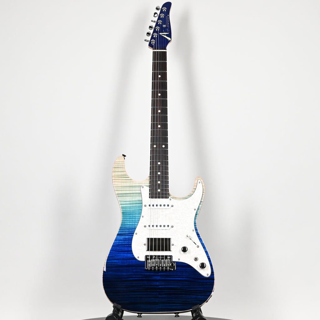 Tom Anderson Custom Drop Top Classic Electric Guitar- Blue Wipeout w/ Binding 2026 (04-30-26P)