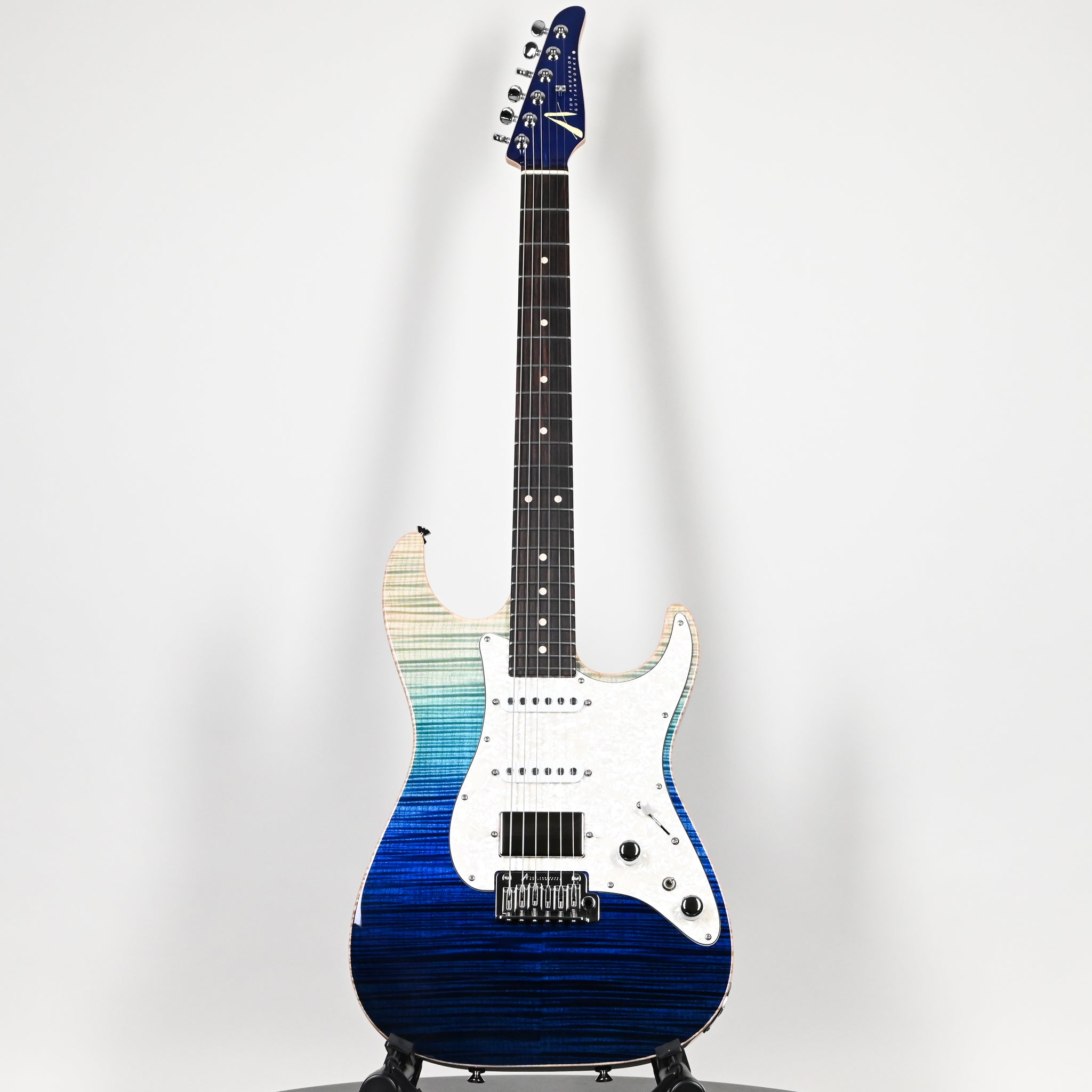 Tom Anderson Custom Drop Top Classic Electric Guitar- Blue Wipeout w/ Binding 2026 (04-30-26P)