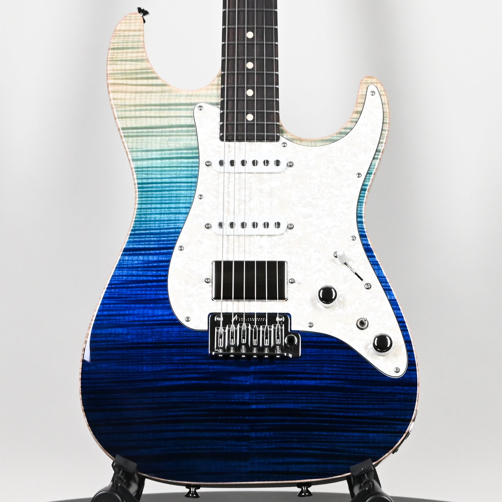 Tom Anderson Custom Drop Top Classic Electric Guitar- Blue Wipeout w/ Binding 2026 (04-30-26P)
