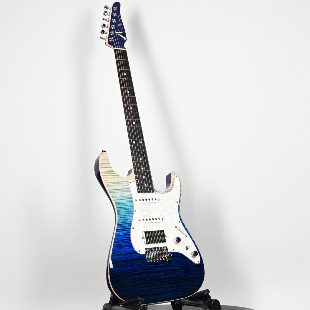 Tom Anderson Custom Drop Top Classic Electric Guitar- Blue Wipeout w/ Binding 2026 (04-30-26P)
