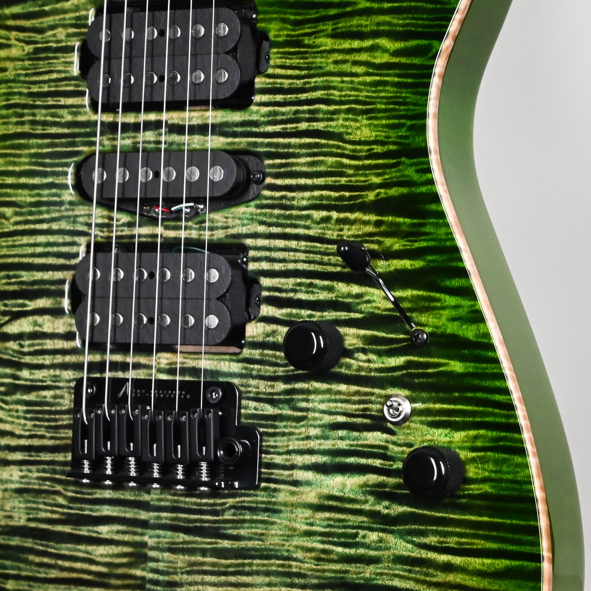 Tom Anderson Custom Angel Electric Guitar- Cajun Key Lime Burst w/ Binding 2026 (03-03-26A)