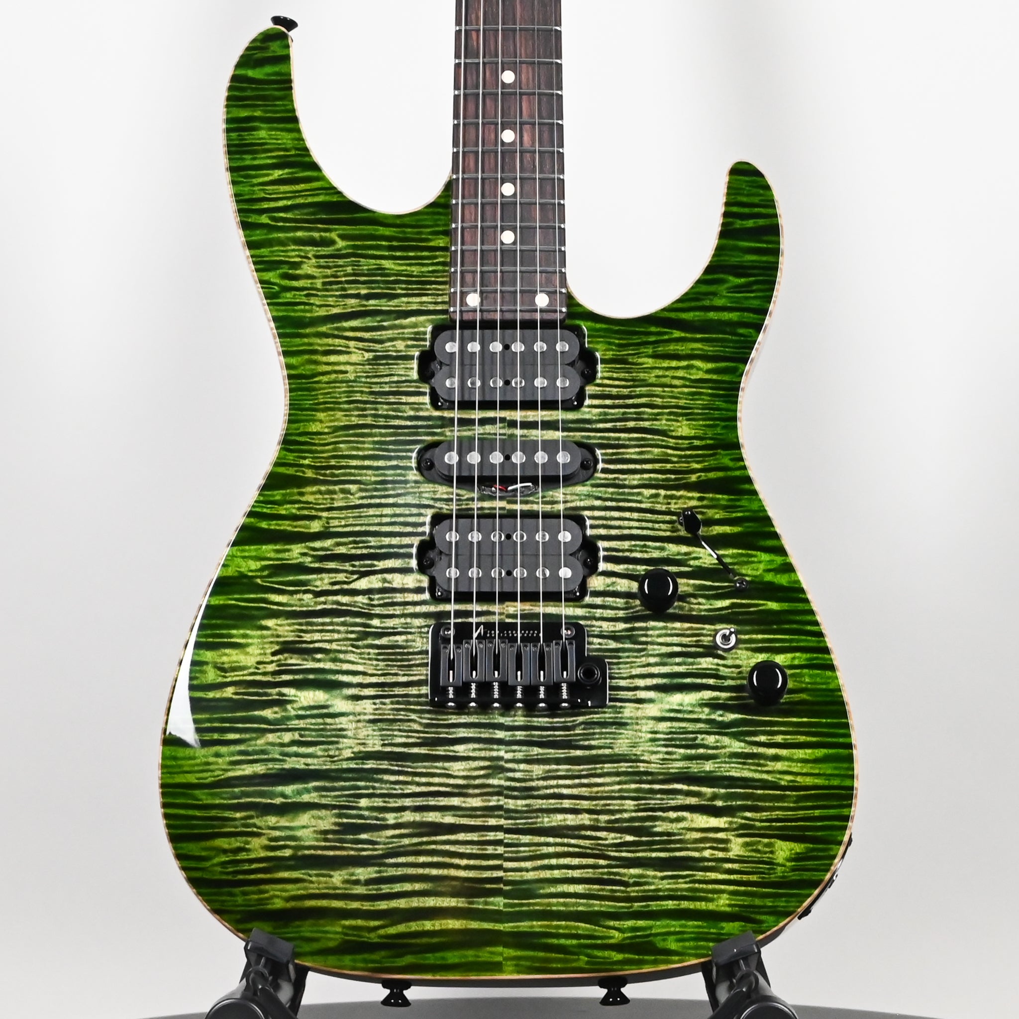 Tom Anderson Custom Angel Electric Guitar- Cajun Key Lime Burst w/ Binding 2026 (03-03-26A)