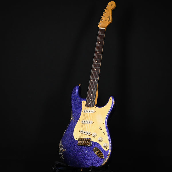 Fender Custom Shop 1962 Stratocaster w/ Gold Hardware Heavy Relic- Purple Sparkle / Black Paisley 2025 (R148652)