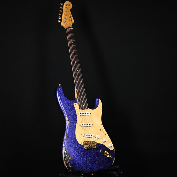 Fender Custom Shop 1962 Stratocaster w/ Gold Hardware Heavy Relic- Purple Sparkle / Black Paisley 2025 (R148652)