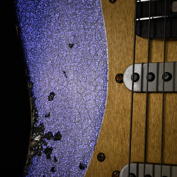Fender Custom Shop 1962 Stratocaster w/ Gold Hardware Heavy Relic- Purple Sparkle / Black Paisley 2025 (R148652)