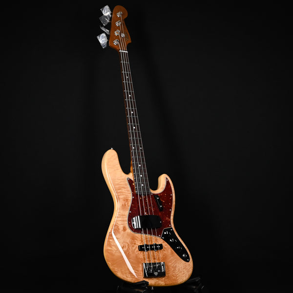 Fender Custom Shop Artisan Maple Burl Jazz Bass NOS- Aged Natural 2024 (CZ578937)