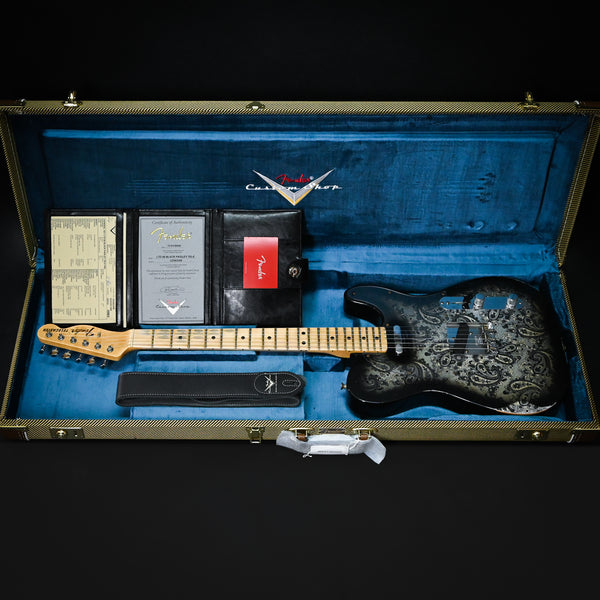 Fender Custom Shop Limited Edition '68 Black Paisley Telecaster Relic 2024 (CZ583356)