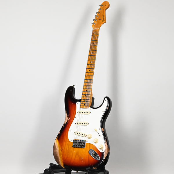 Fender Custom Shop Limited Edition Red Hot Hardtail Stratocaster Heavy Relic- Faded Aged Chocolate 3 Tone Sunburst 2025 (CZ586164)