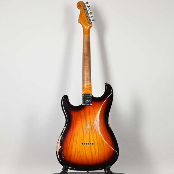 Fender Custom Shop Limited Edition Red Hot Hardtail Stratocaster Heavy Relic- Faded Aged Chocolate 3 Tone Sunburst 2025 (CZ586164)
