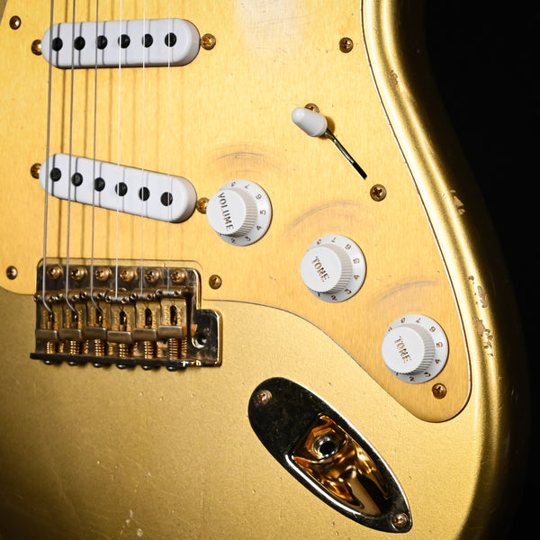 Fender Custom Shop Limited Edition '55 Bone Tone Stratocaster w/ Gold Hardware Relic- Aged HLE Gold 2024 (CZ570903)