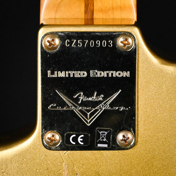 Fender Custom Shop Limited Edition '55 Bone Tone Stratocaster w/ Gold Hardware Relic- Aged HLE Gold 2024 (CZ570903)