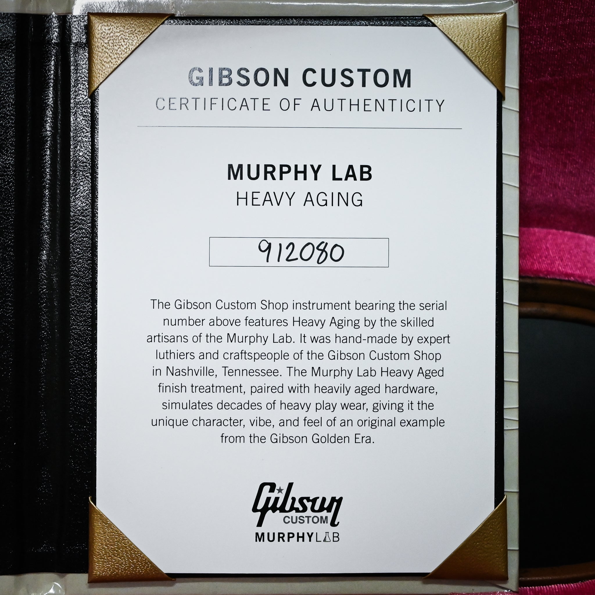 Gibson Custom 1959 Les Paul Standard Reissue Murphy Lab Heavy Aged- Golden Poppy Burst 2021 (912080) New-Old Stock