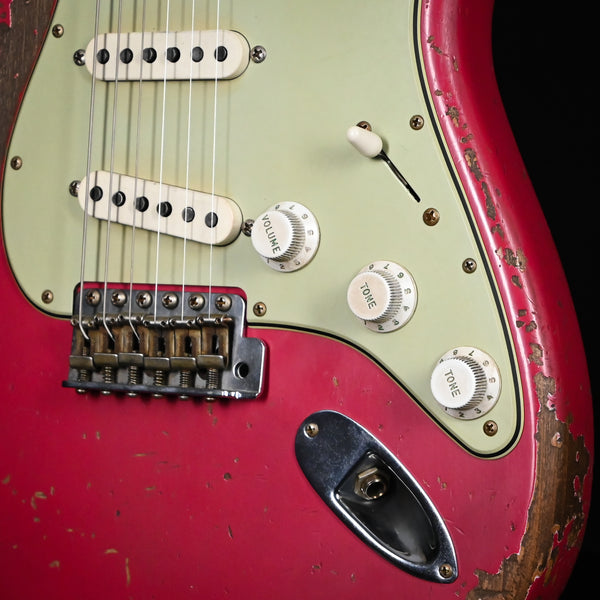 Fender Custom Shop Masterbuilt Greg Fessler '63 Startocaster w/ Josefina Handwound Pickups, Relic- Aged Dakota Red 2024 (R137959)