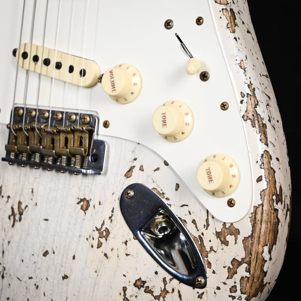 Fender Custom Shop Limited Edition Red Hot Stratocaster Super Heavy Relic - Aged White Blonde (CZ580034)