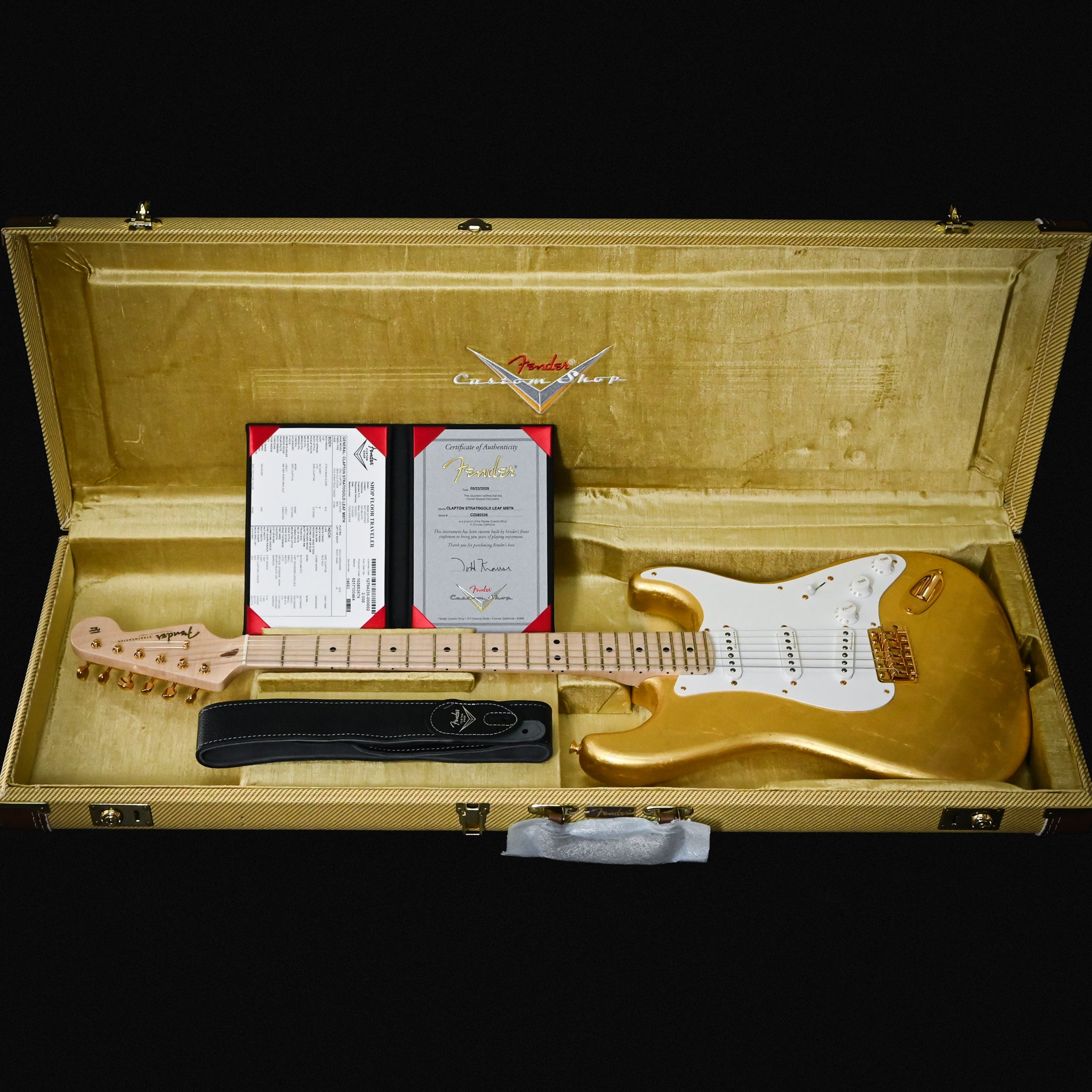 Fender Custom Shop Masterbuilt Todd Krause Eric Clapton Stratocaster 5A Flame Maple Neck, NOS- Gold Leaf 2026 (CZ585536)