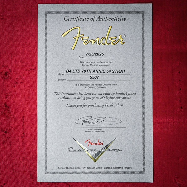 Fender Custom Shop Limited Edition 70th Anniversary '54 Stratocaster Time Capsule Finish- Wide Fade 2 Color Sunburst 2025 (XN5507)