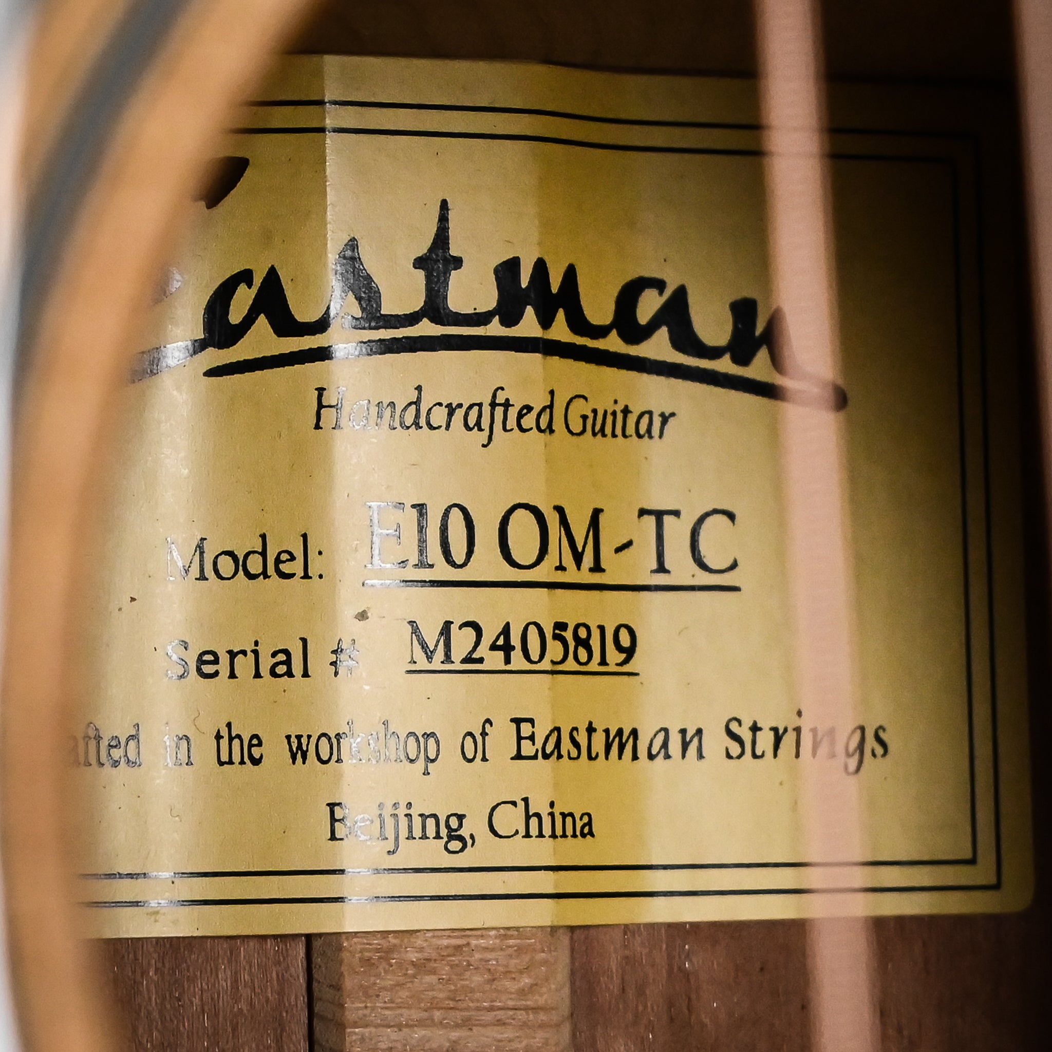 Eastman E10 OM Thermo-Cure Acoustic-Electric Guitar- Natural 2026 (M2405819)