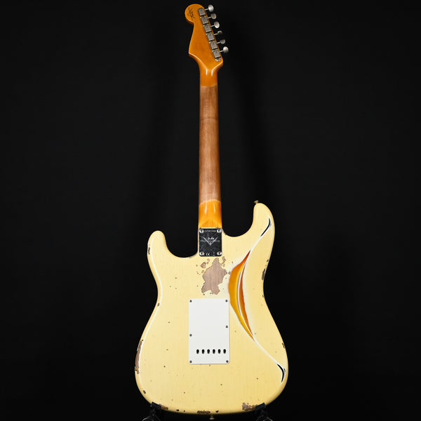 Fender Custom Shop '61 Stratocaster Heavy Relic- Aged Vintage White/ 3 Color Sunburst 2025 (CZ587555)