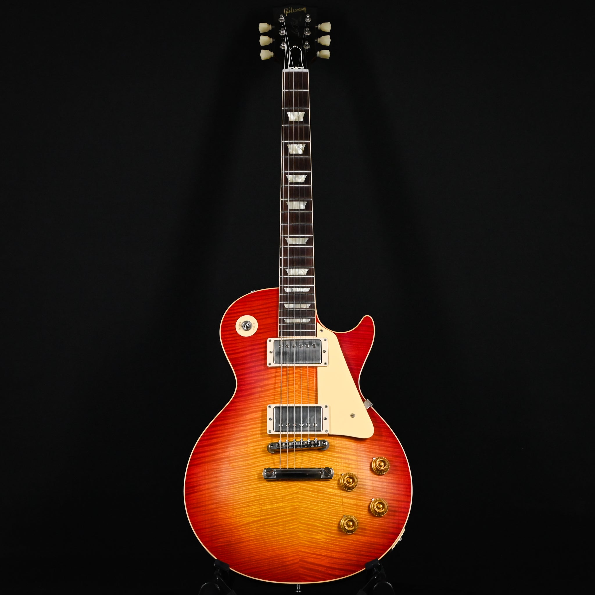 Gibson Custom 1959 Les Paul Standard Reissue VOS- Washed Cherry Sunburst 2024 Amazing Flame Top, 8 lbs 8.8 oz(941499) Used – Mint