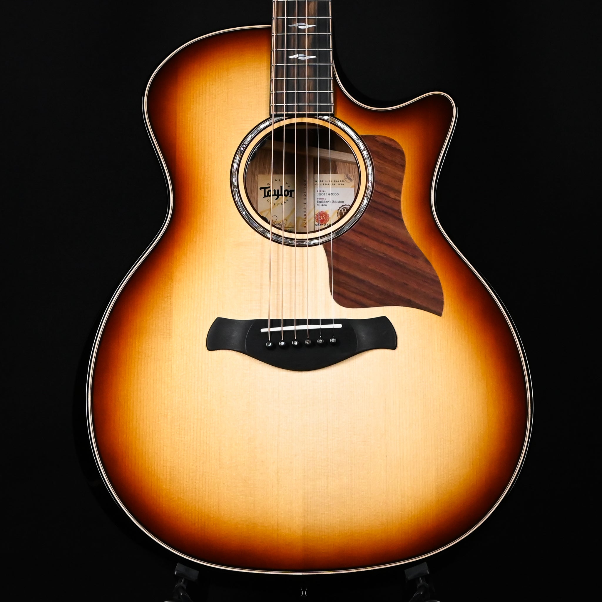 Taylor Next Generation Builder's Edition 814ce w/ Adirondack Spruce Top & Honduran Rosewood Back and Sides- Kona Edgeburst Back/Sides, Shaded Edge Burst Top 2026 (121146056)