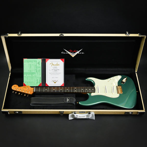 Fender Custom Shop Masterbuild Austin MacNutt 60/63 Stratocaster NOS w/ Brazilian Rosewood- Aged Sherwood Metallic 2024 (R138074)