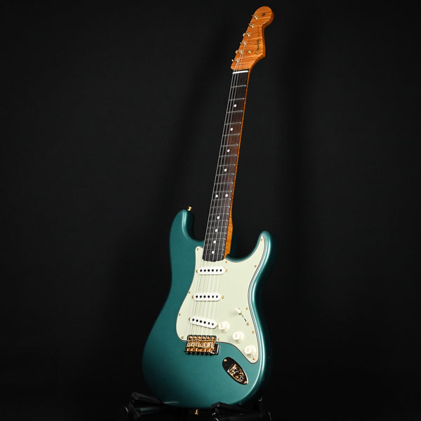 Fender Custom Shop Masterbuild Austin MacNutt 60/63 Stratocaster NOS w/ Brazilian Rosewood- Aged Sherwood Metallic 2024 (R138074)