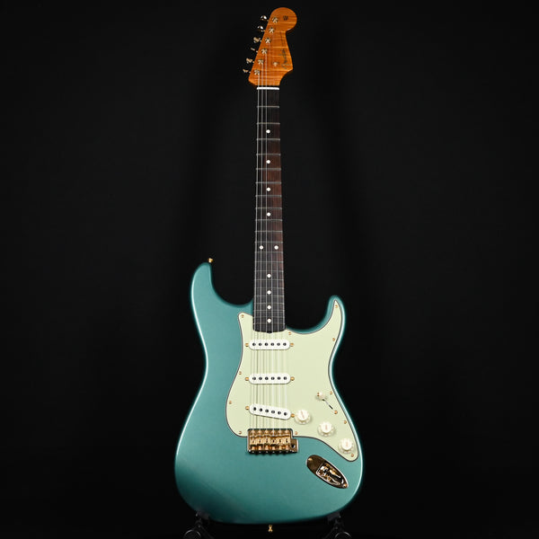 Fender Custom Shop Masterbuild Austin MacNutt 60/63 Stratocaster NOS w/ Brazilian Rosewood- Aged Sherwood Metallic 2024 (R138074)